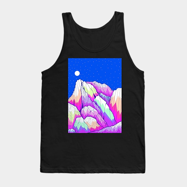 The vibrant Peak Tank Top by Swadeillustrations